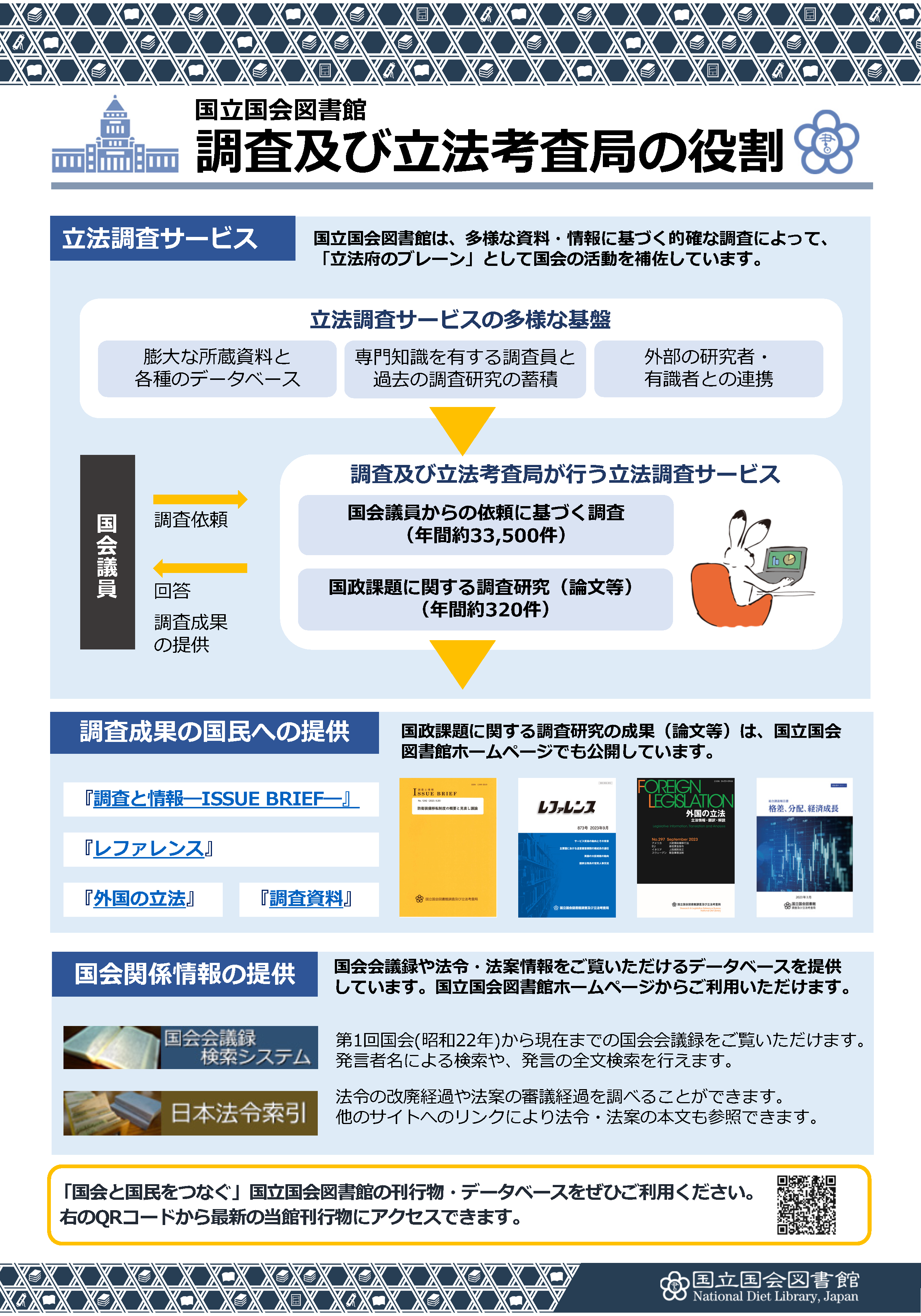 調査及び立法考査局の役割