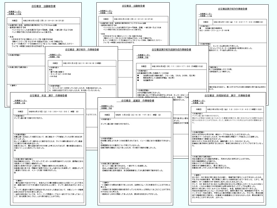 作業報告書