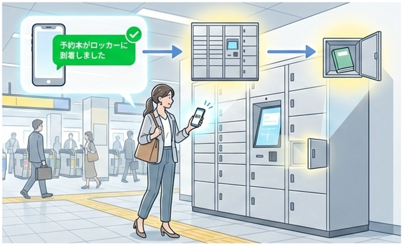 予約本受取ロッカー