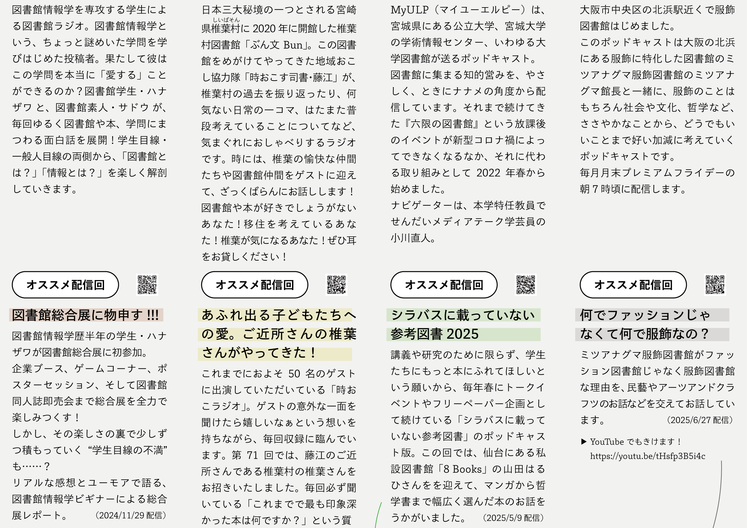 図書館Podcast界隈ポスター中