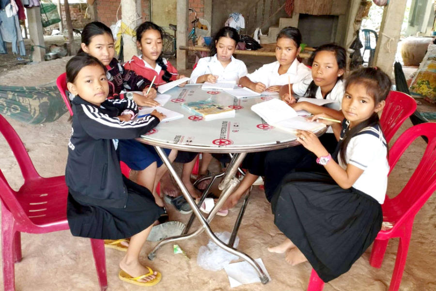 Children Study Club in Cambodia, a place for children with disabilities to learn