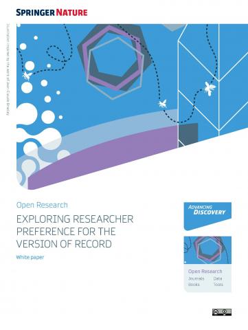 白書「Exploring researcher preference for the Version of Record」