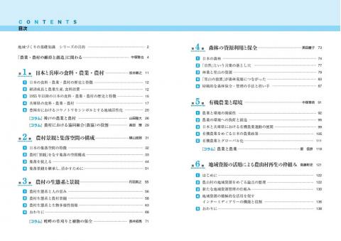 農業・農村の資源とマネジメント　目次１