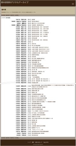 編年順一覧-関本家資料デジタルアーカイブ