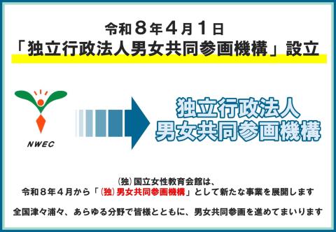 新法人「男女共同参画機構」ちらし